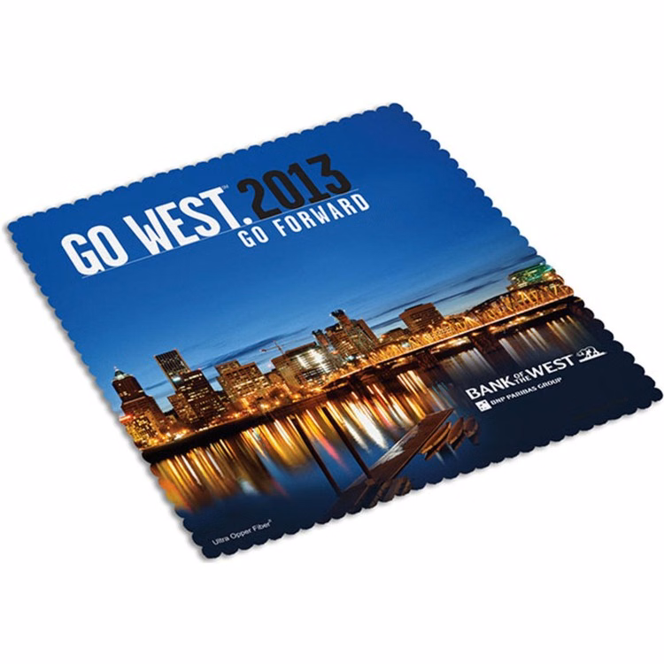 Full-Color Ultra Opper Fiber Cleaning Cloth (8"x 8")