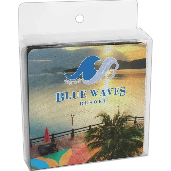 Neoprene Square Coaster (4-Pack) 1