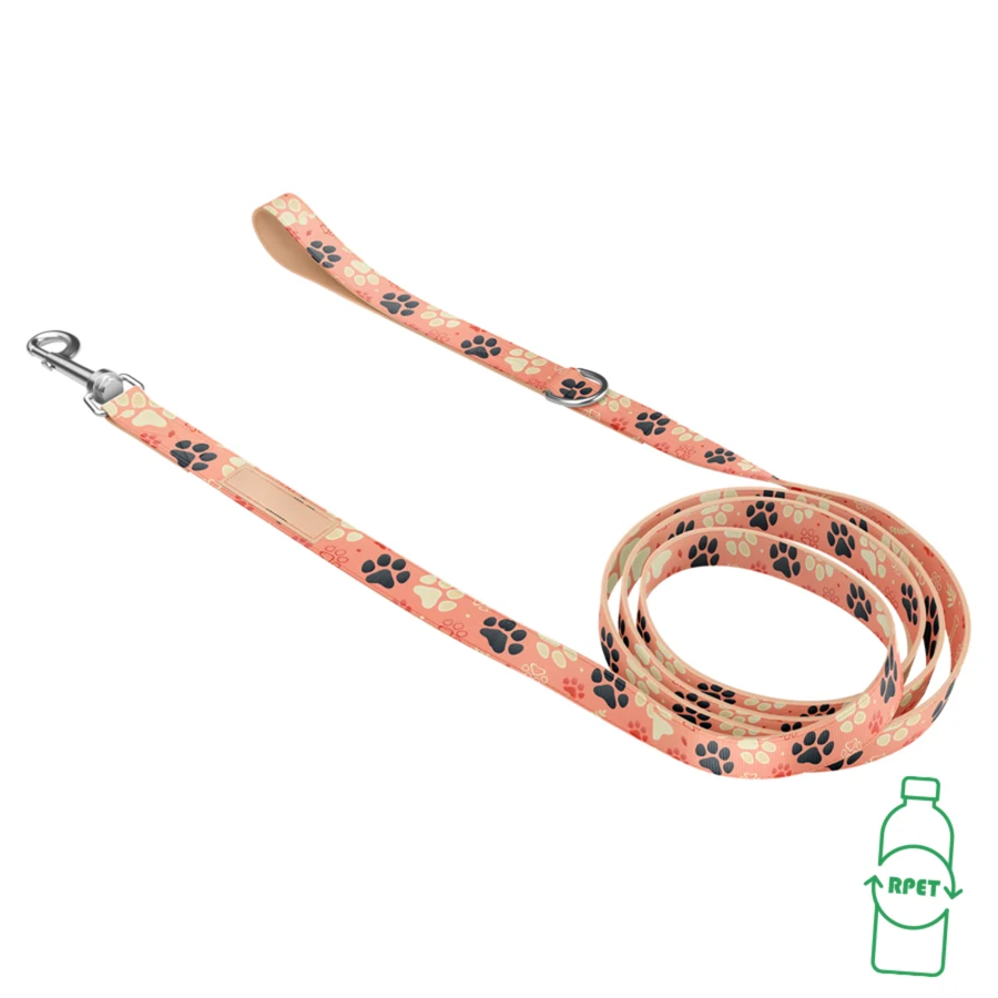 RPET Dye Sublimated Pet Leash with Snap Carabiner 1
