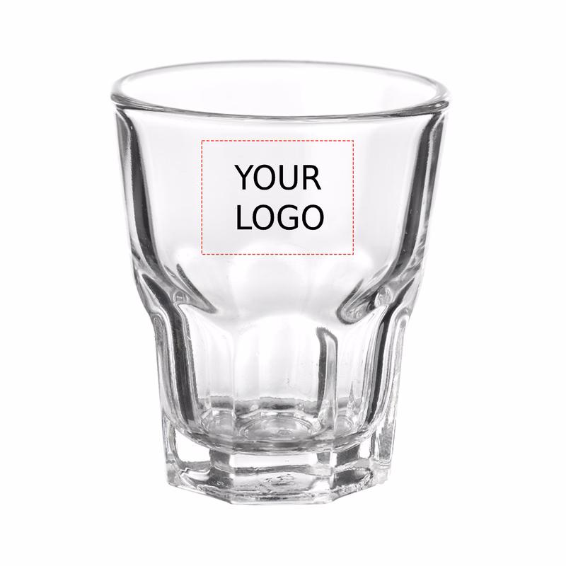 Hexagon Base Clear Shot Glass, 1.5 oz.