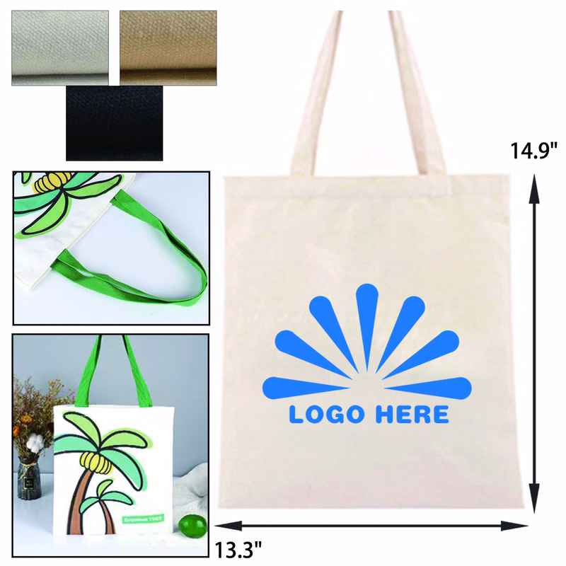 MOQ 20 Durable Canvas Tote Bag Full Color
