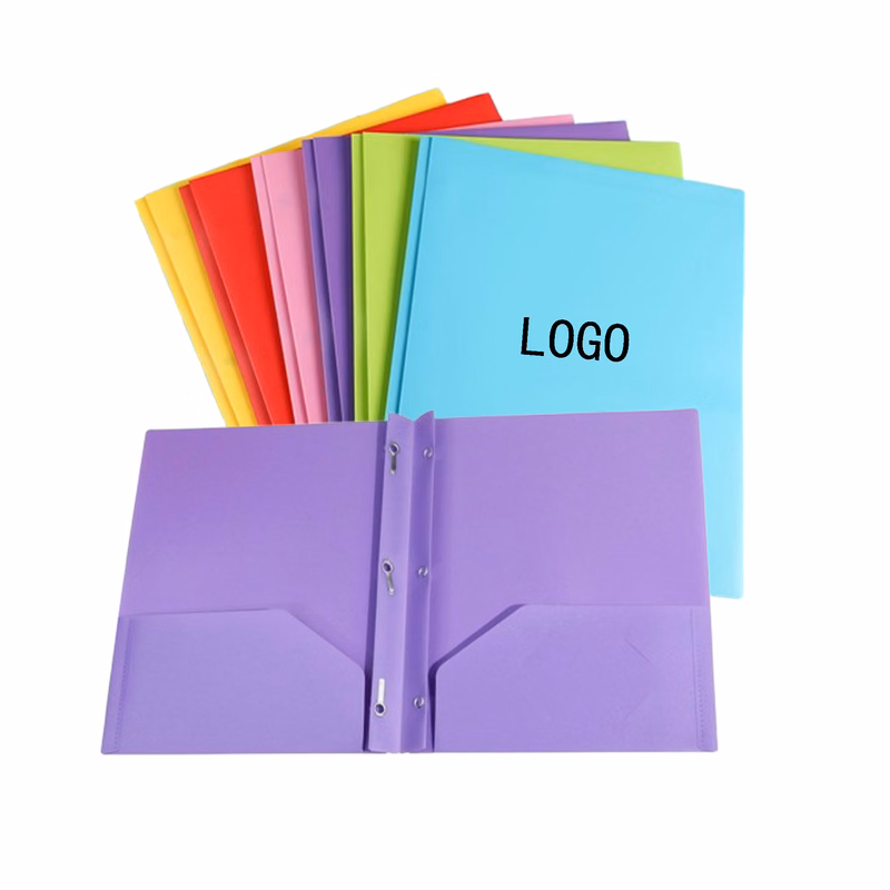 Color A4 Double Pocket Tadpole Folder