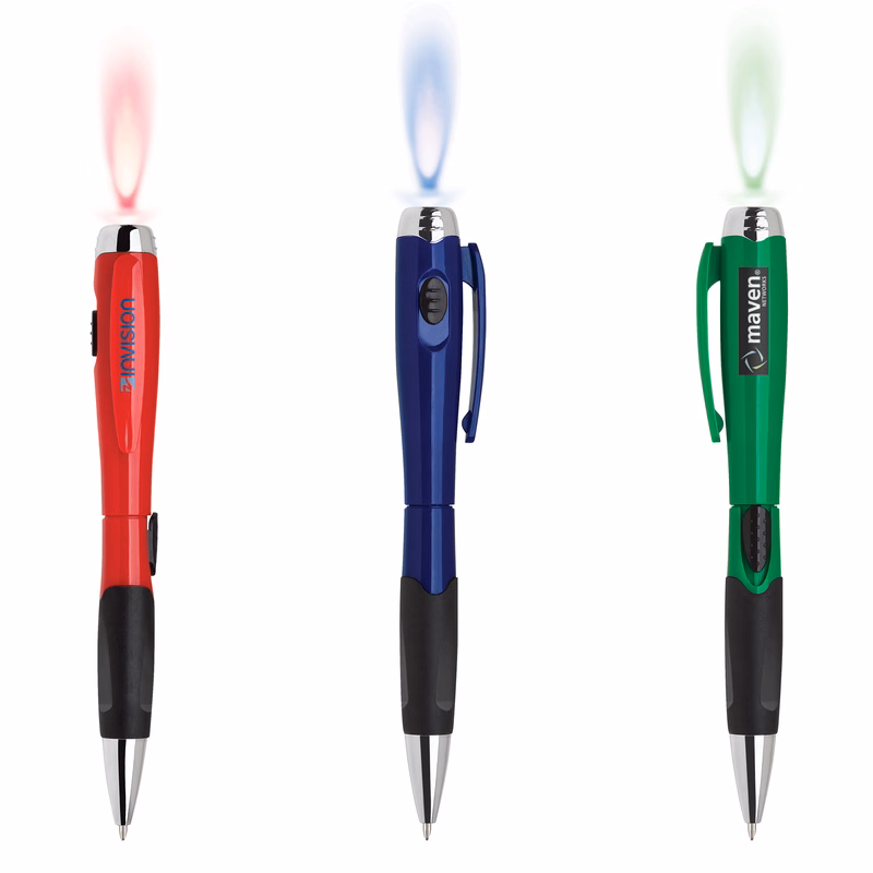 Delight-44 Retractable Flashlight Pen