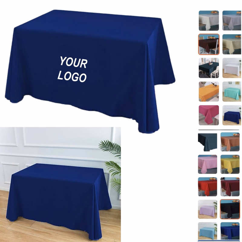 MOQ1 Polyester Rectangular Tablecloth