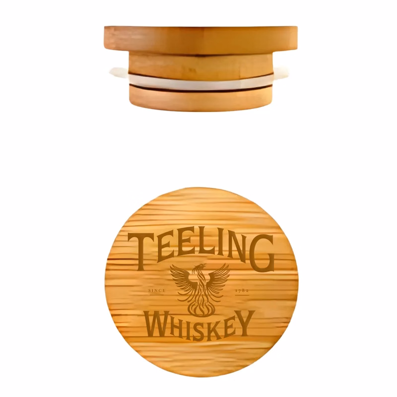 Whiskey Glass Wood Topper