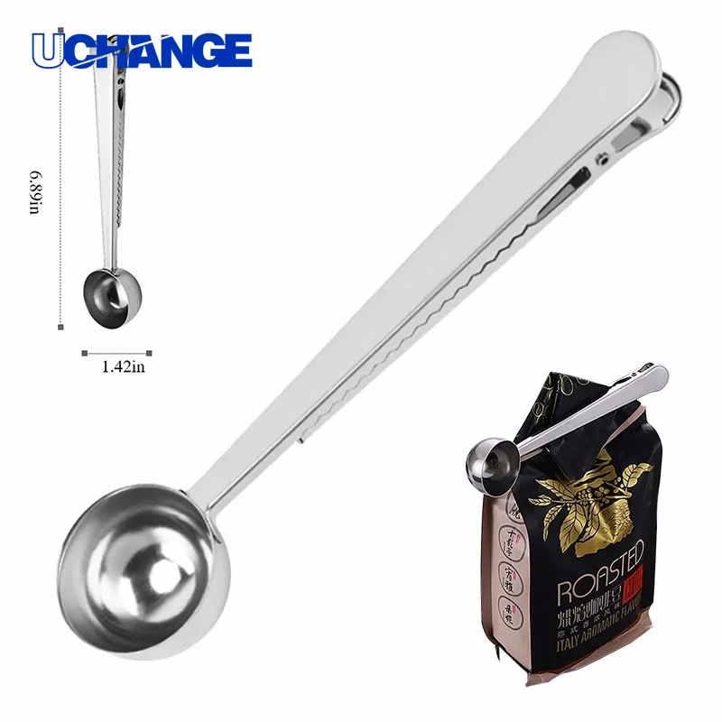 2-in-1 Stainless Steel Coffee Spoon Compact Beverage Tool