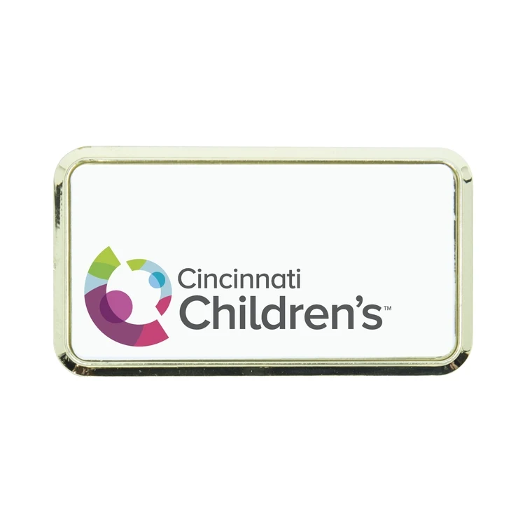 Plastic Framed Badges Rounded Corners - No Personalization 1.5"X3" (UV Inkjet) 1