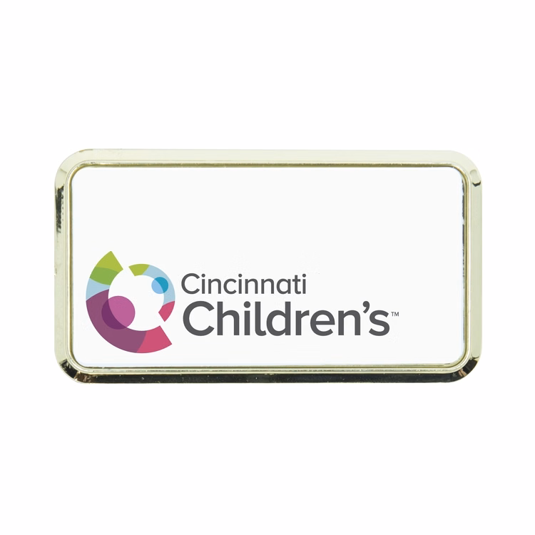 Plastic Framed Badges Rounded Corners - No Personalization 1.5"X3" (UV Inkjet)
