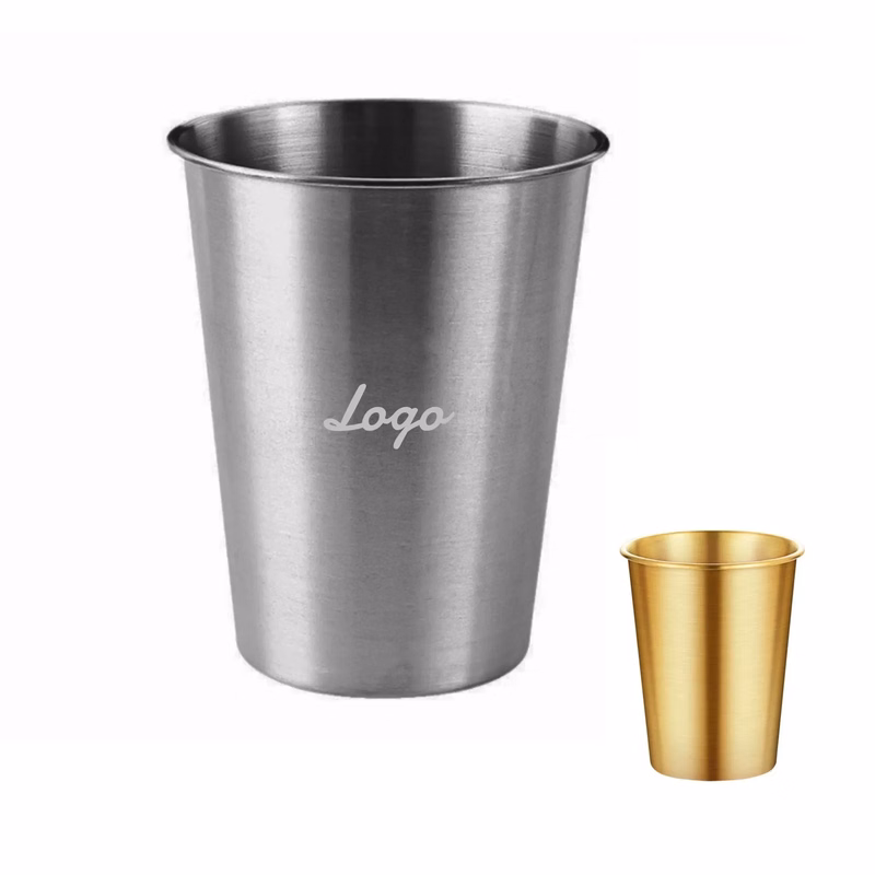 Stainless Steel Stackable Logo Imprinted Drinking Cups