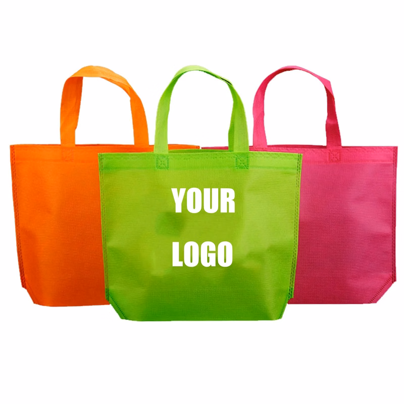 Medium-sized Custom Non-woven Grocery Tote Bag