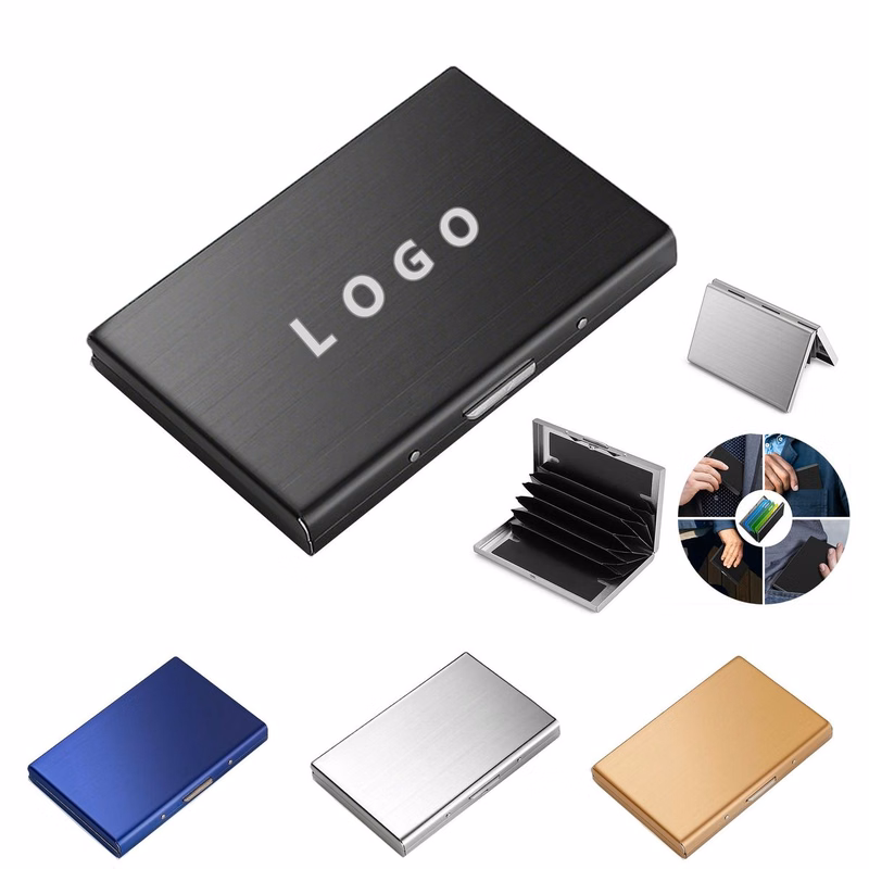 Brushed Stainless Steel Card Holder