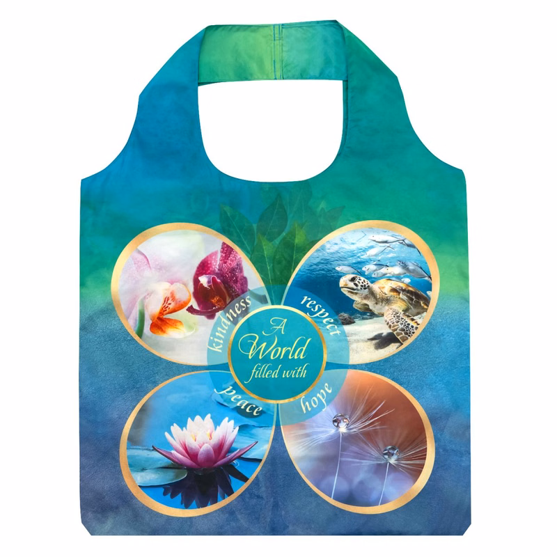 Full-Color 210D High Density Polyester Foldable Bag 15"x 22"x 2"