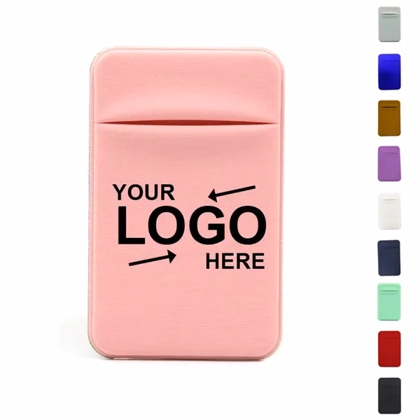 Custom Spandex Phone Wallet With 3M Adhesive — Full Color Card Storage Accessory