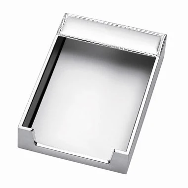 Silver Plated Memo Pad Holder 1