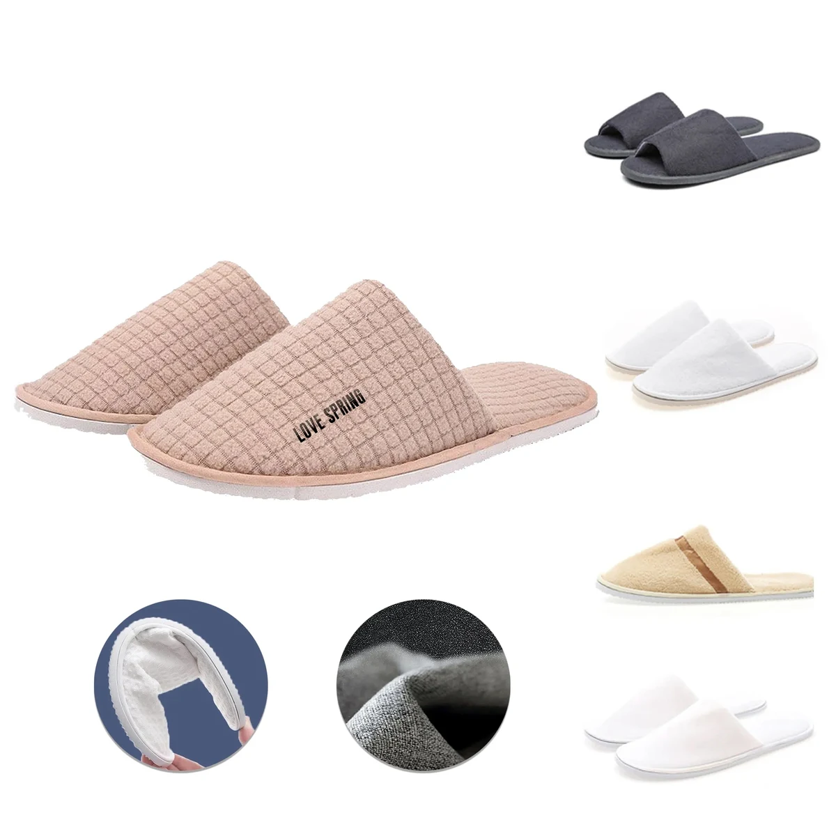 Spa Hotel Waffle Slippers 1
