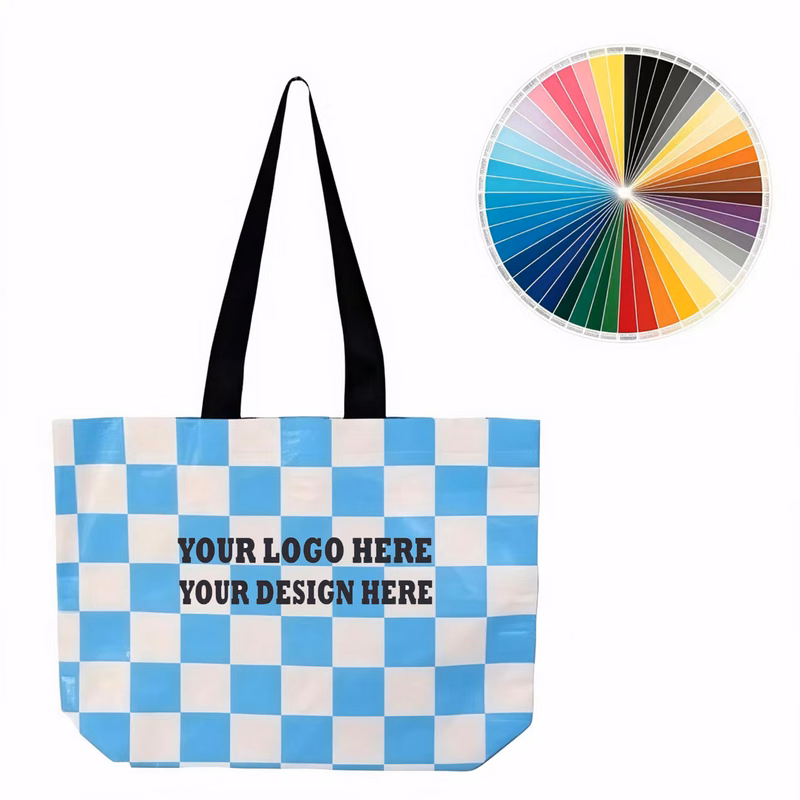 Custom Printed PP Woven Laminated Tote Bag