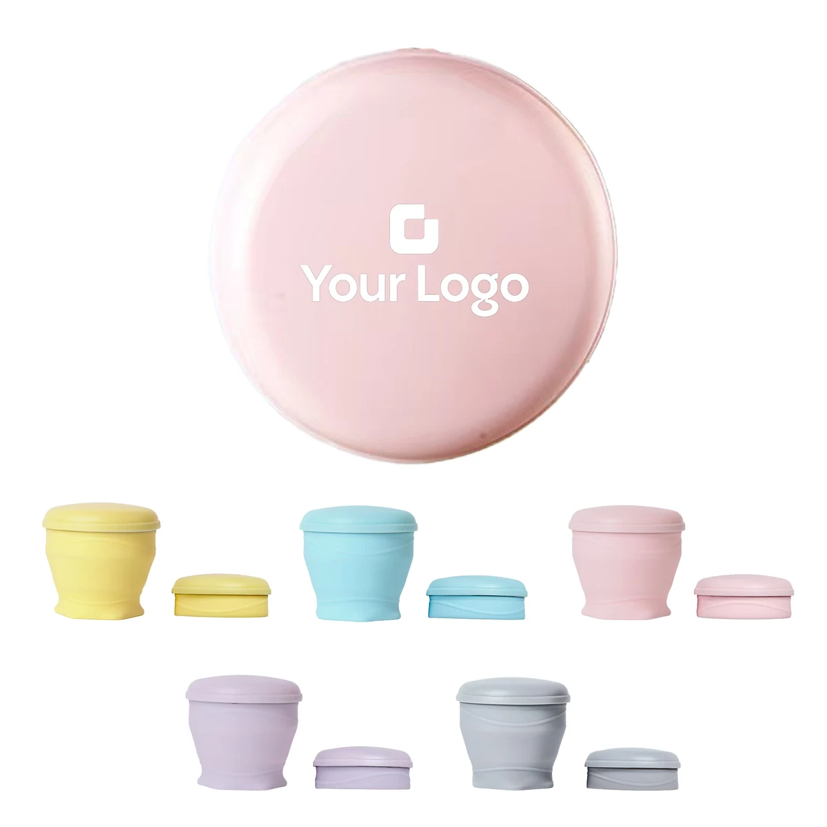 Collapsible Silicone Travel Cup 180ml Promotional Gift 1
