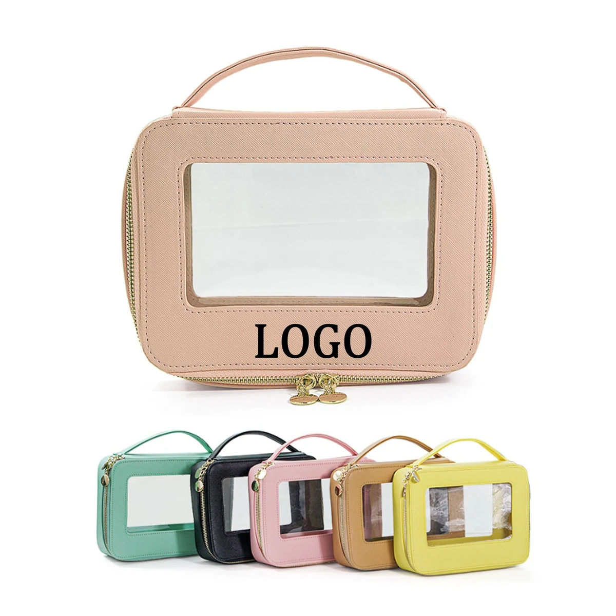 Clear Portable Zippered Toiletry Bag 1