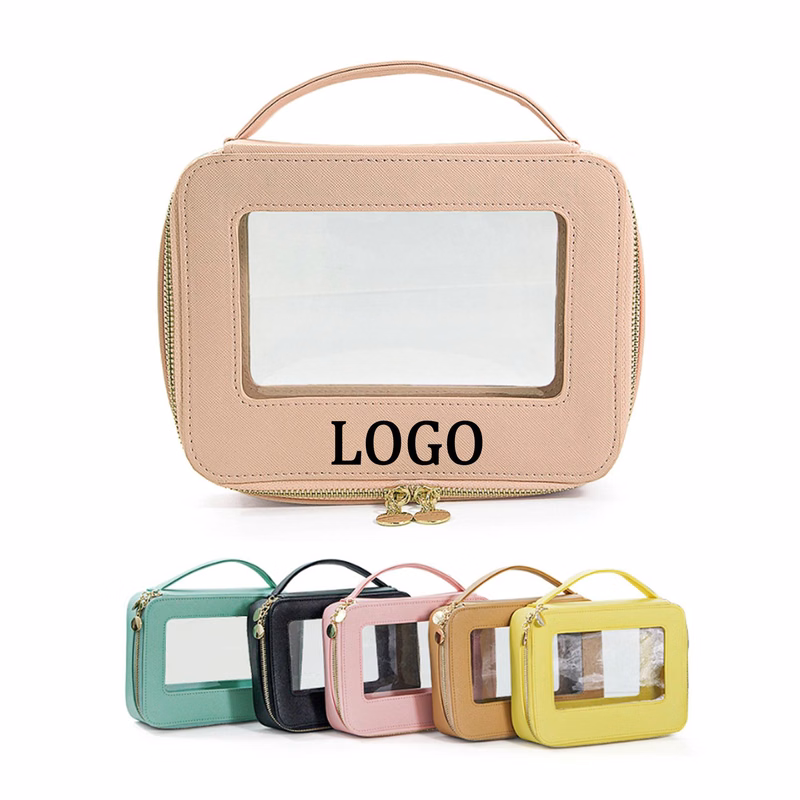 Clear Portable Zippered Toiletry Bag