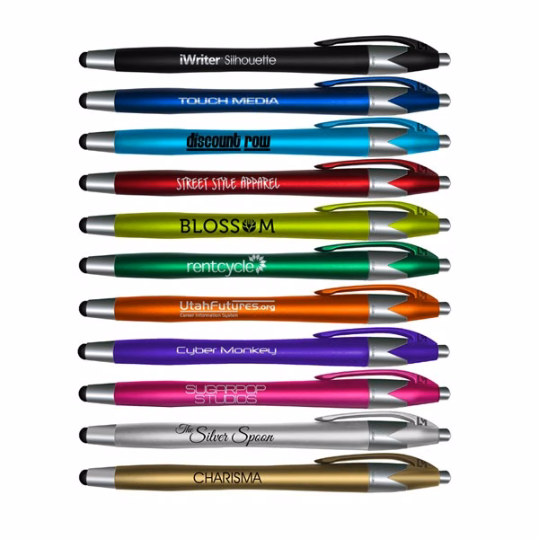 iWriter Silhouette Stylus & Ballpoint Pen Combo - Blue Writing Ink