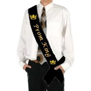 Black Custom Pageant Sash 1