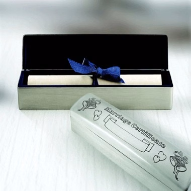 Wedding Certificate Box,. PF 9" L