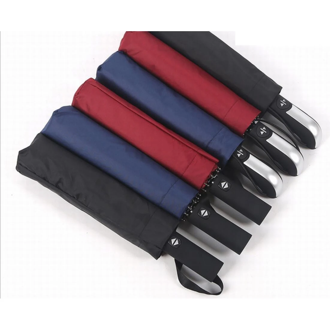 45" Vented Auto Open Folding Umbrella 1