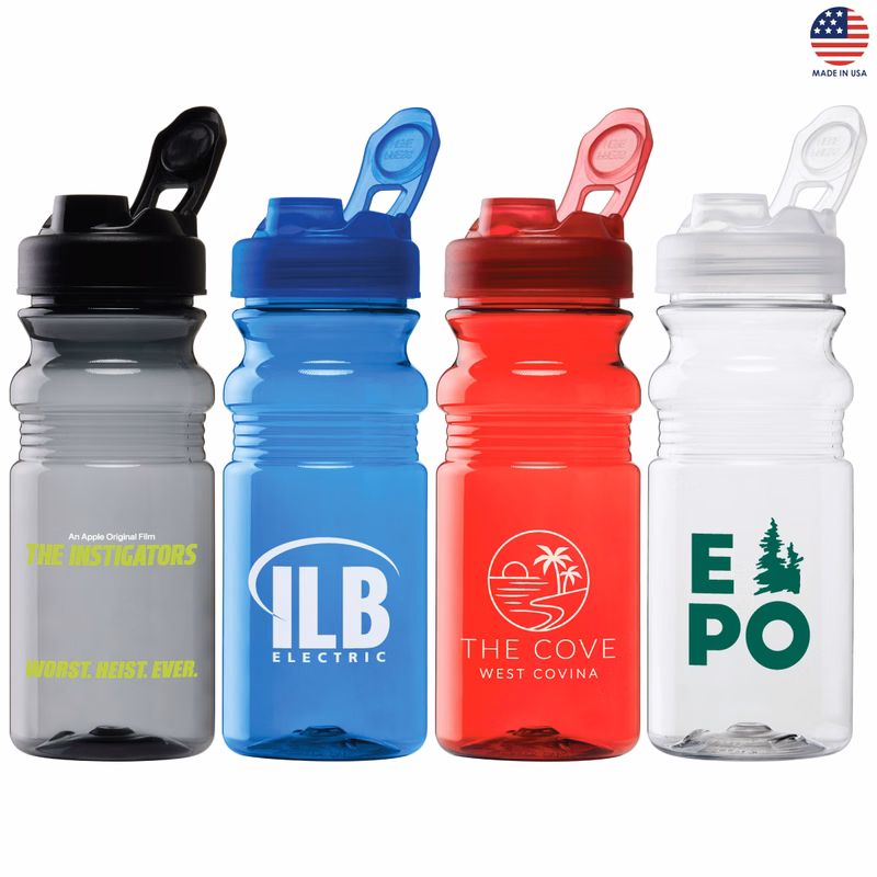 Concord 20 oz. PET Bike Bottle w/Flip Lid