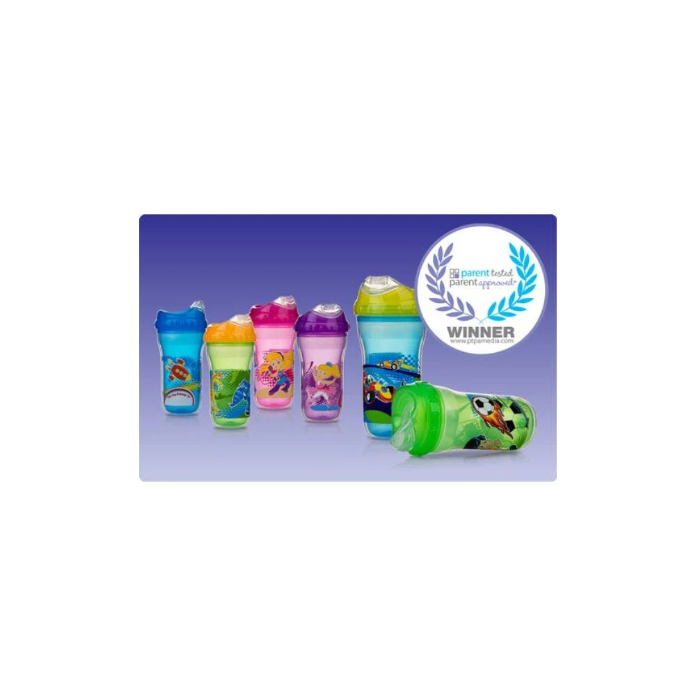 Nuby No Spill Insulated Sipper Cups - Assorted Designs 9 oz 1