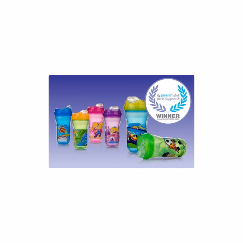 Nuby No Spill Insulated Sipper Cups - Assorted Designs 9 oz