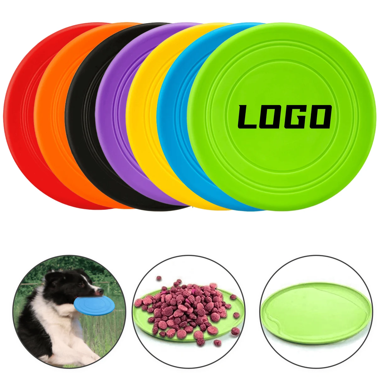 Stackable Non-Slip Pet Interactive Fetch Training Disc 1