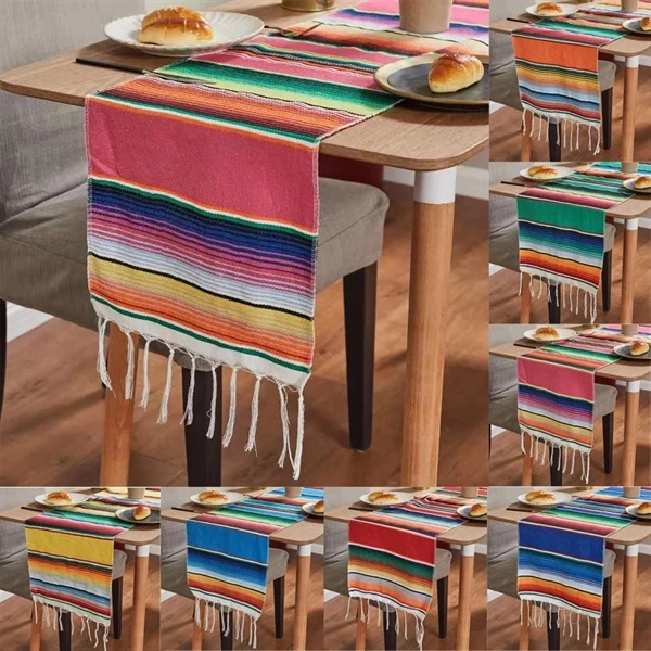 Mexican Serape Table Runner 1