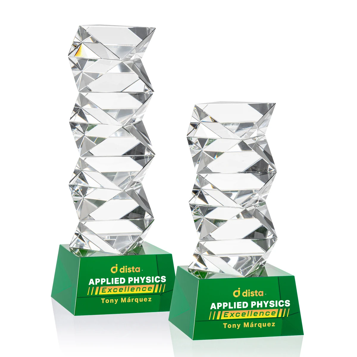 Callucci VividPrint™ Award on Robson Base - Green 1