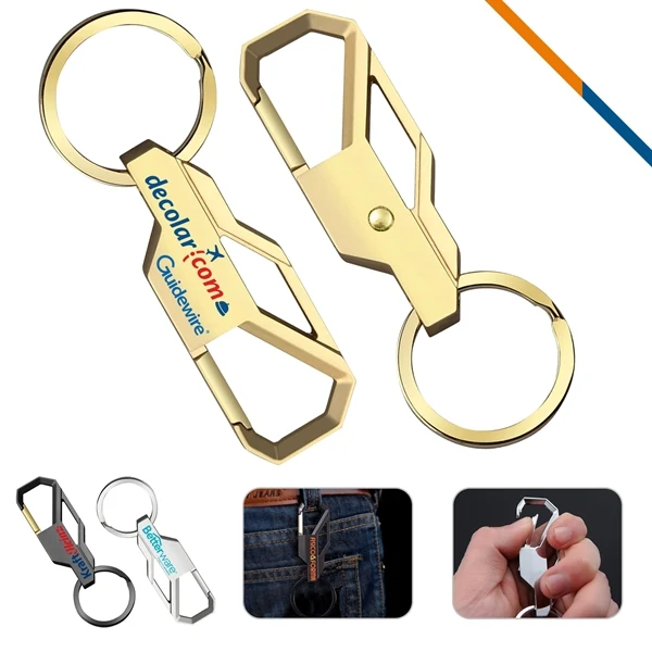 Custom Metal Klean Keychain with One-Press Detach — Outdoor Utility Carabiner Giveaway 1