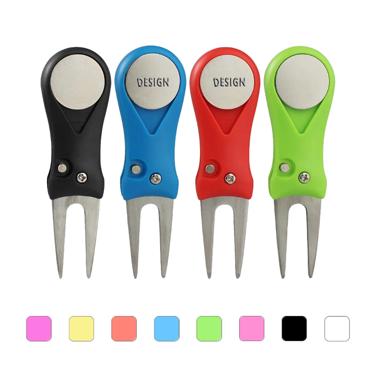 Custom Logo Golf Divot Repair Fork Tool 1