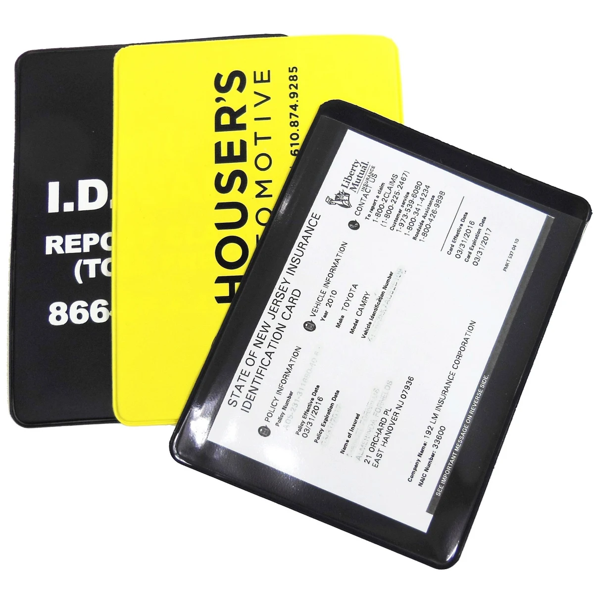 Passport/Insurance Card Case / Passbook Sleeve 4 1/2" x 6" 1