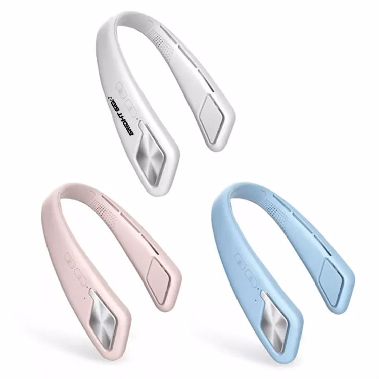 Bluetooth Speaker Neck Fan with 360 Airflow