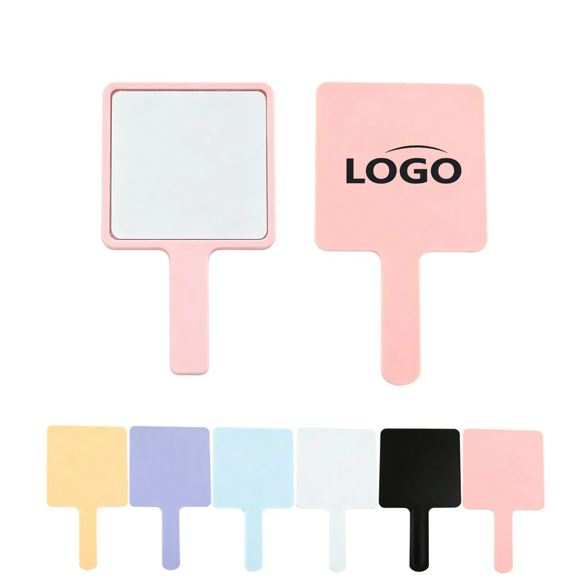 Square Hand-Held Makeup Mirror 1