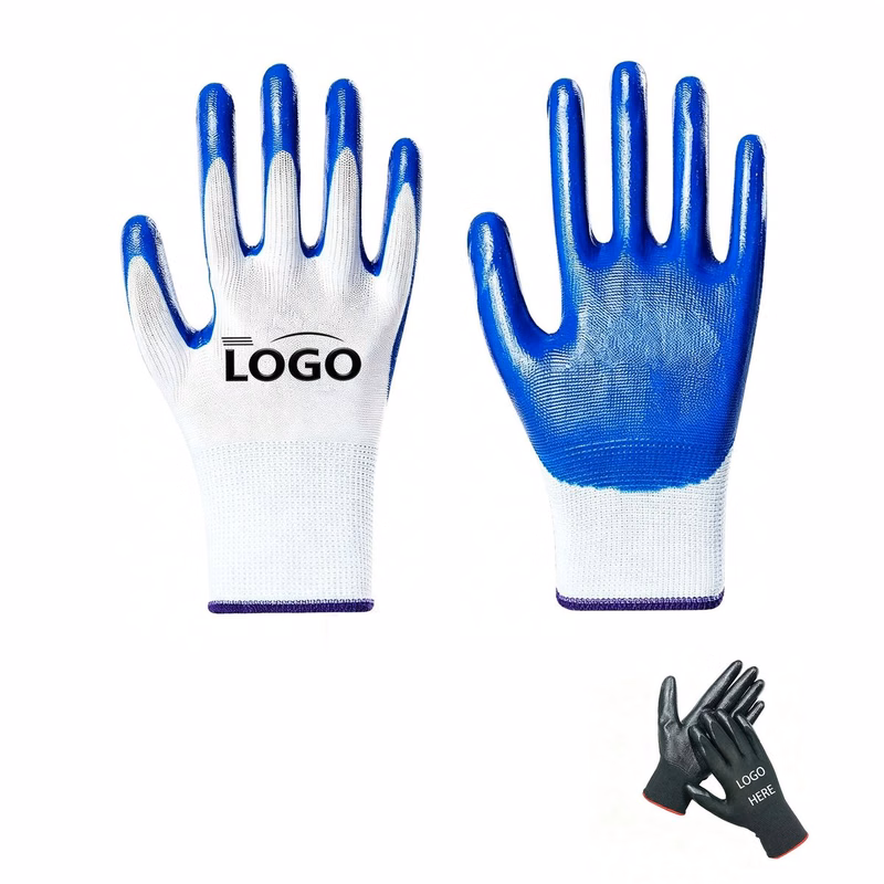 Bulk Nitrile Coated Safety Gloves For Business Gifts