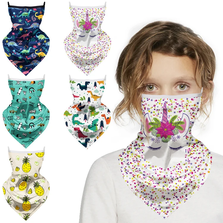 Full Color Gaiter Face Mask - Youth Size - W/ Ear Loops 1