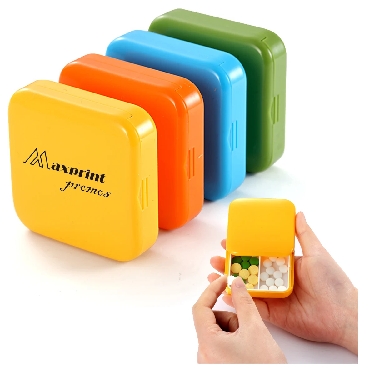 2-Cell Medicine Pill Storage Box 1