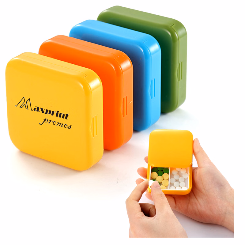 2-Cell Medicine Pill Storage Box
