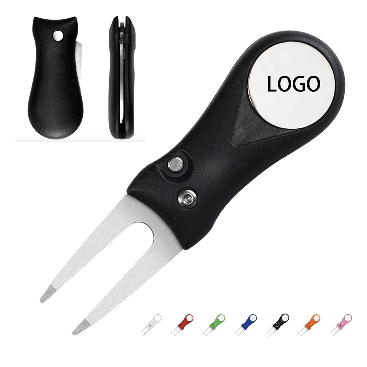 Golf Divot Repair Tool with Ball Marker 1