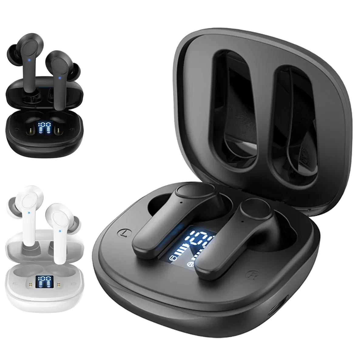 Wireless Earbuds With LED Digital Display Charging Case 1