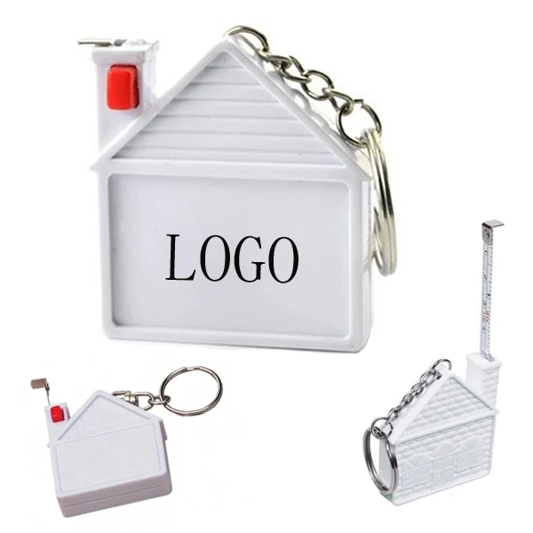 House Shaped Measure Tape And Key Chain 1