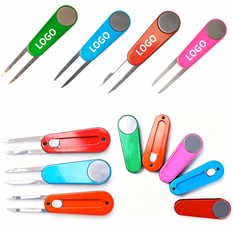 Retractable Stainless Steel Golf Divot Repair Tool