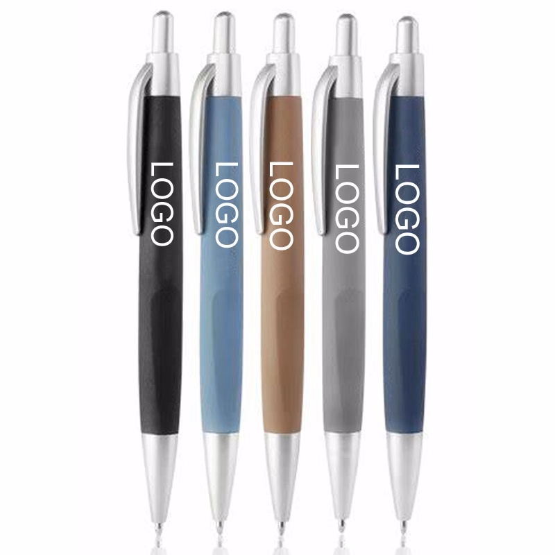 Plastic Rubber Coated Click Hotel Pen