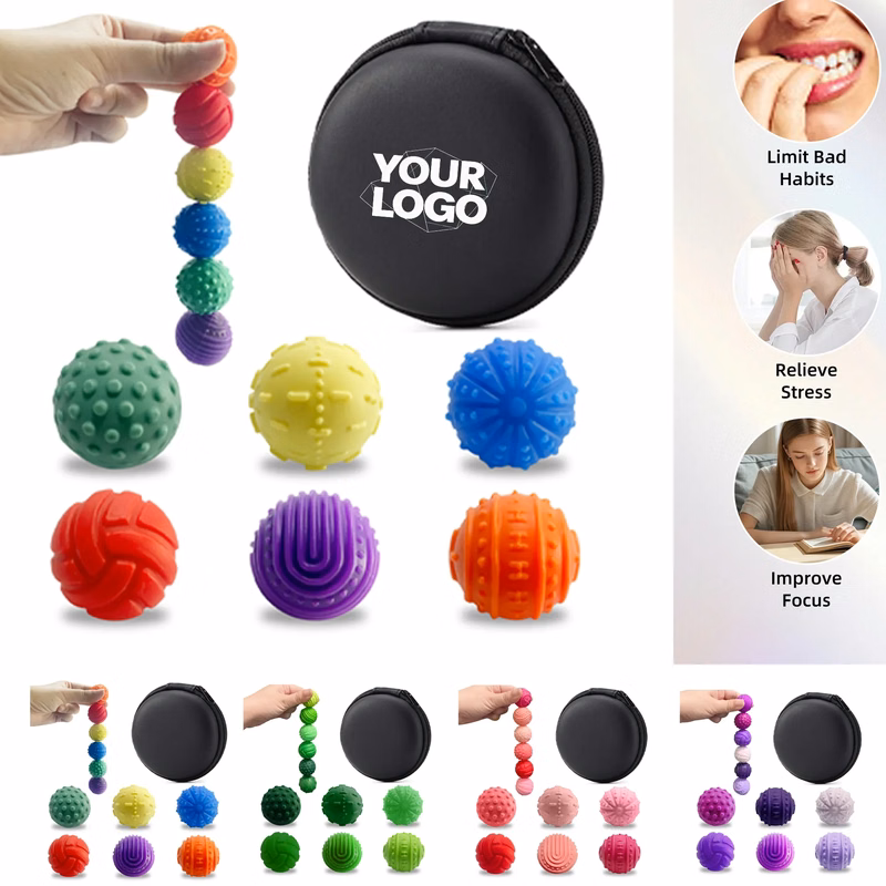 Silicone Magnetic Fidget Balls Stress Relief Desk Toy