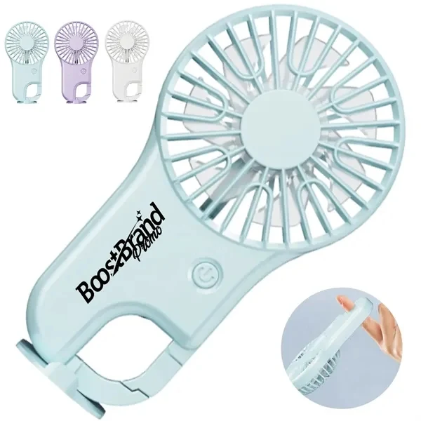 Custom USB Rechargeable Clip-On Mini Fan with Personal Cooling — Tech Giveaway 1