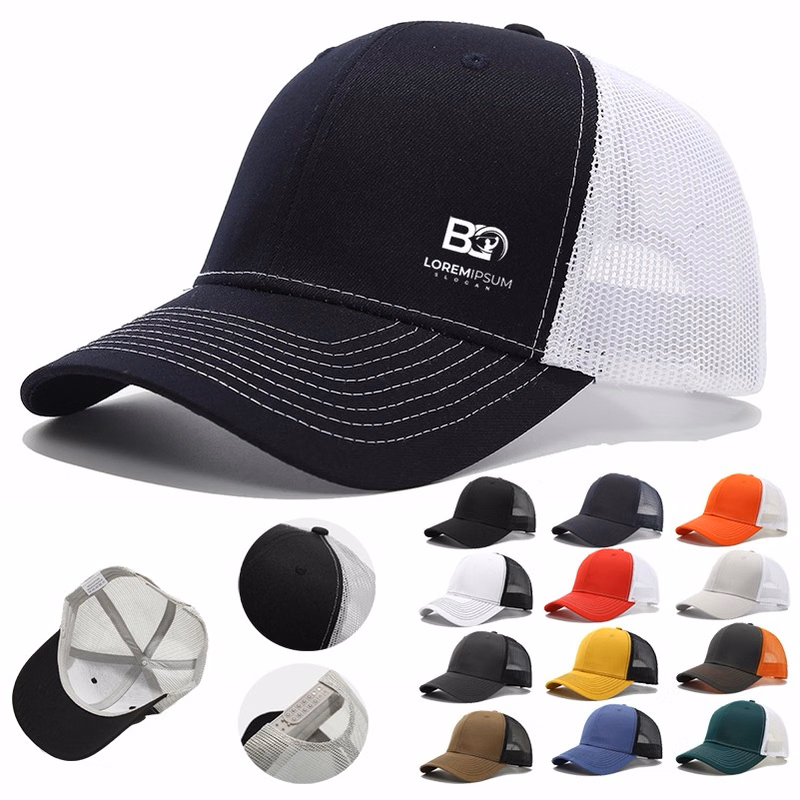Structured Plain Richardson Baseball Cap Trucker Hats for Men
